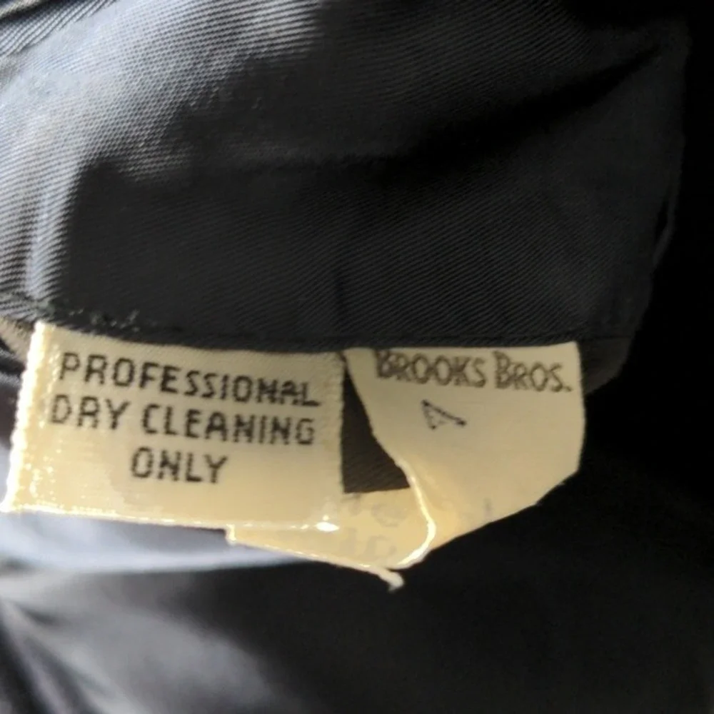 VTG‎ Brooks Brothers 346 Pinstripe Suit Jacket Blazer 41 Long Y2K Navy Blue Wool